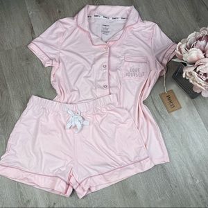 NWT Born Notch Collar Pajama Set Small